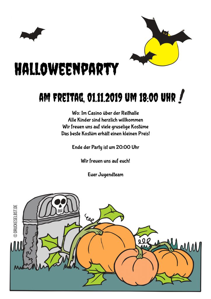 Einladung Zur Halloweenparty Reitsportverein Wolfenbuttel E V